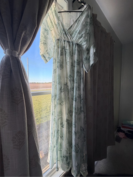 Baltic Born Dresses & Skirts - Baltic Born Mint Green Floral Wrap Maxi Dress